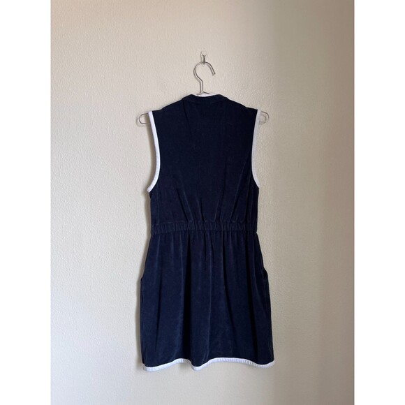 KULE Women's The Terry Dress in Navy Size MEDIUM - Picture 3 of 6